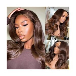 13×4 Loose Wave Wig 14 inches – Dark Brown