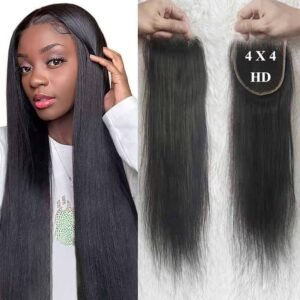 4x4 Transparent Closure Straight (16 Inch)