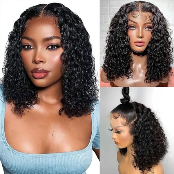 Curly Bob Wig - Natural Color - Image 3